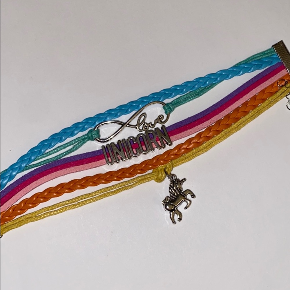 Unicorn rainbow bracelet